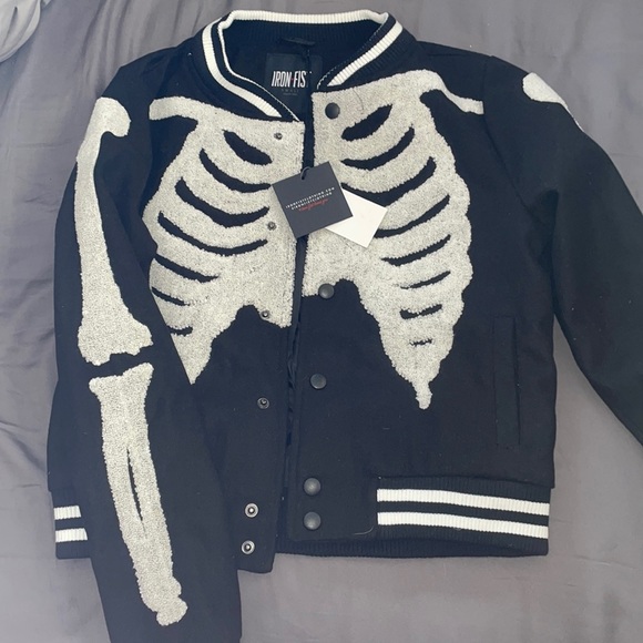 Iron Fist Jackets & Blazers - Iron Fist Wishbone VarsityJacket